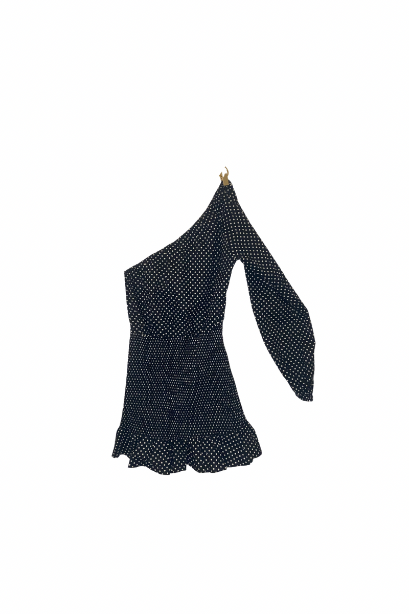 Second Hand - Vestido Negro con Puntos