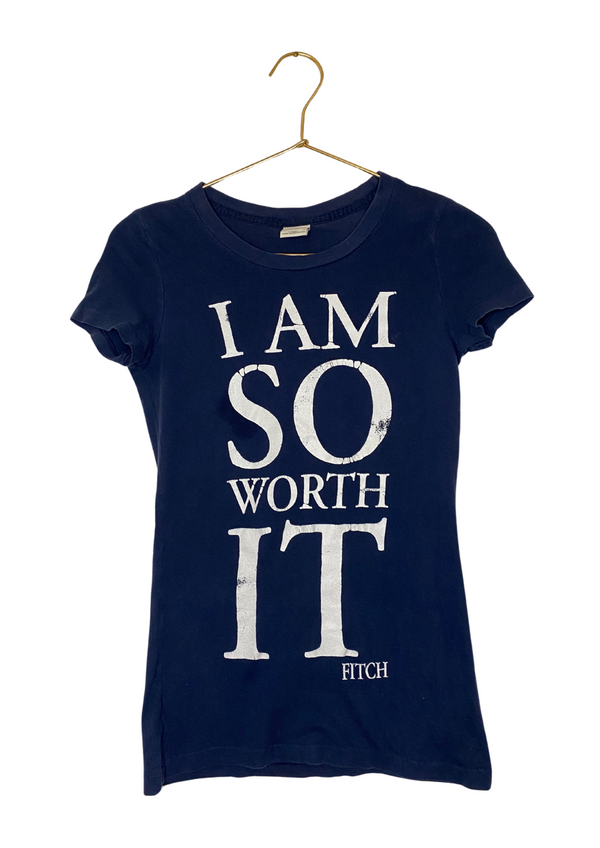 Second Hand - Playera Azul, Abercrombie & Fitch