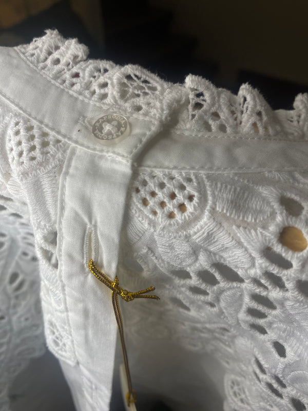 Second Hand- Blusa blanca con encaje