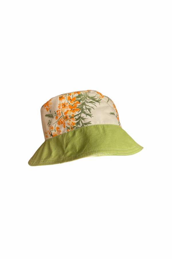 Colección reBonita - Bucket Hat Verde con Flores