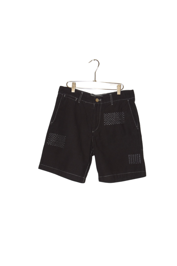 Colección reBonita - Short Negro Bordado Sashiko