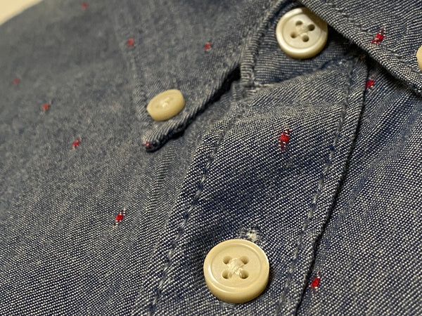 Second Hand - Camisa Azul,con puntos rojos Vans