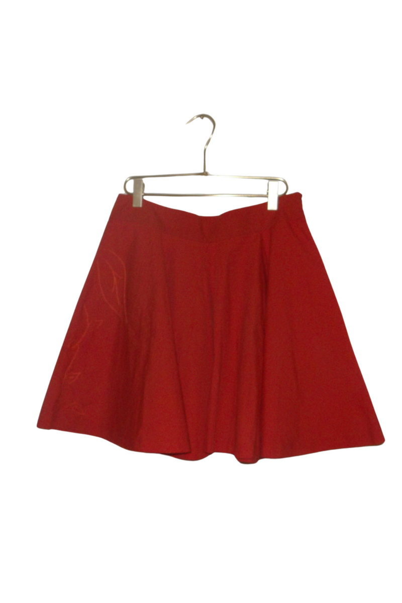 Colección ReBonita - Falda roja con Bordado