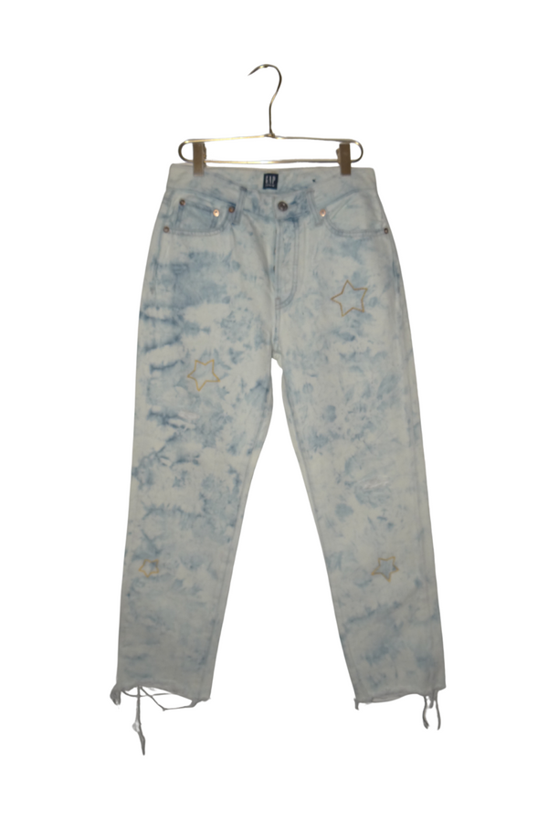 Colección rebonita - Pantalon Jaspeado con Estrellas bordadas