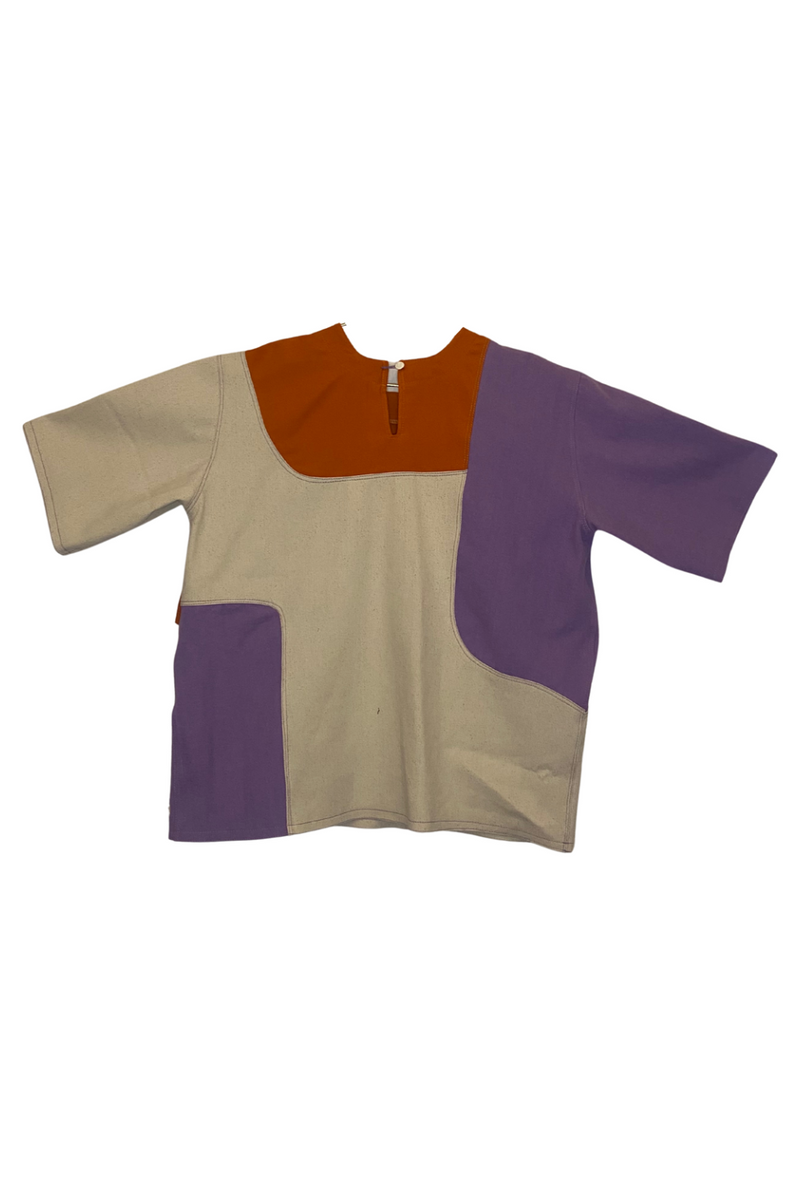 Colección reBonita- Camisa Mezclilla Naranja