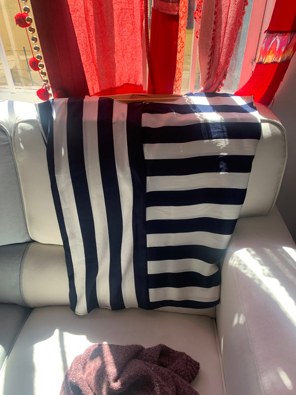 Blusa Rayada Blanca- Azul Marino Colección rebonita