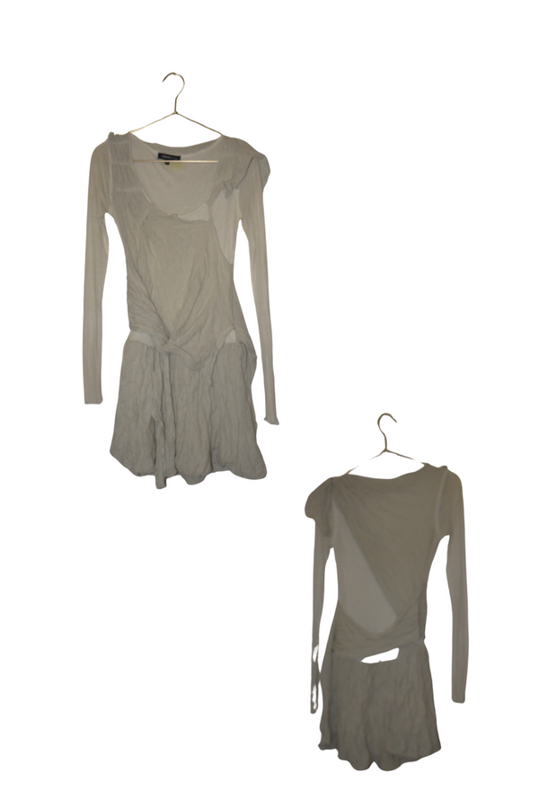 Colección rebonita Vestido color arena
