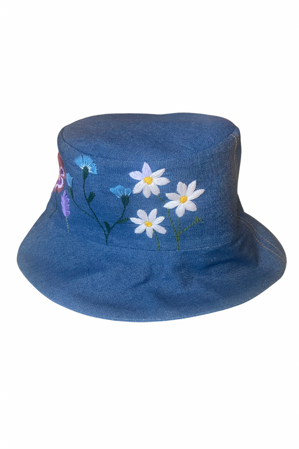 Colección ReBonita - Bucket Hat Flores Bordado